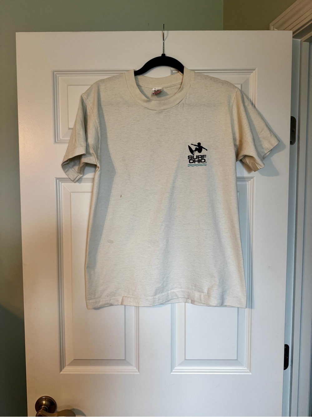 Vintage Surf Ohio Graphic Tee in Off-White M